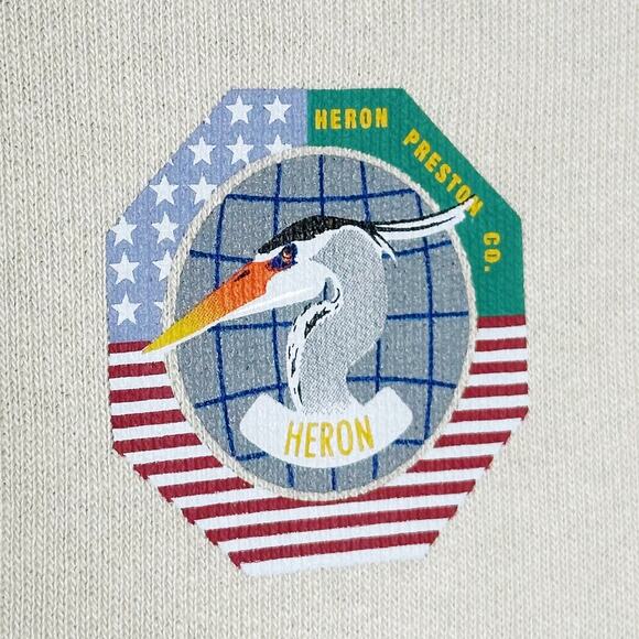 Heron Preston NWT RARE Global Collage Grey Cotton Graphic Hoodie Medium Unisex - Picture 9 of 16